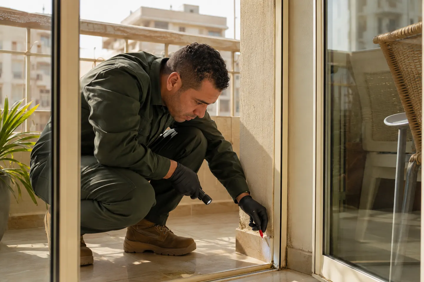 مكافحة النمل في الإسكندرية لمسارات النشاط والحواجز الوقائية